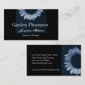 淡青色のヒマワリ 名刺 (正面/裏面)