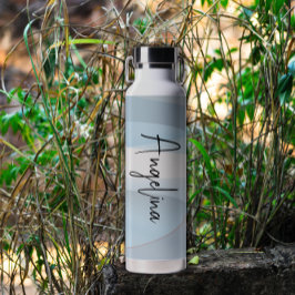 淡青色のピンク色のグラデーション名 ウォーターボトル