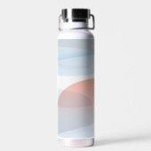 淡青色のピンク色のグラデーション名 ウォーターボトル (背面)