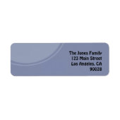 淡青色の円 ラベル (正面)