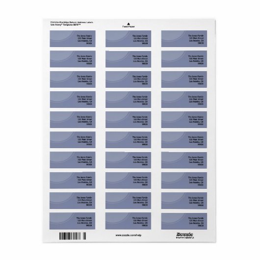 淡青色の円 ラベル (フルシート)