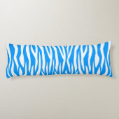 淡青色ゼブラ印刷 ボディピロー (裏面)