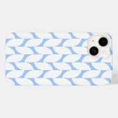 淡青色ミニマル幾何学模様の電話ケース Case-Mate iPhoneケース (裏面 (横))