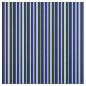 淡青、青、および黒の色のストライプ ファブリック (見本)