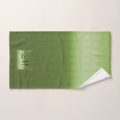 淡黄緑の黄色緑はそれにあなたのを勾配します バスタオルセット (ハンドタオル)