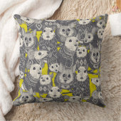 淡黄緑セーターのネズミ クッション (ブランケット)