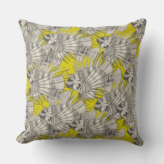 淡黄緑魚の蜃気楼 クッション (正面)
