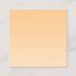 淡黄色とオレンジ色のグラデーション スクエア名刺
