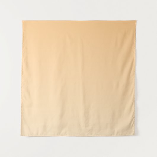 淡黄色とオレンジ色のグラデーション タペストリー (正面)