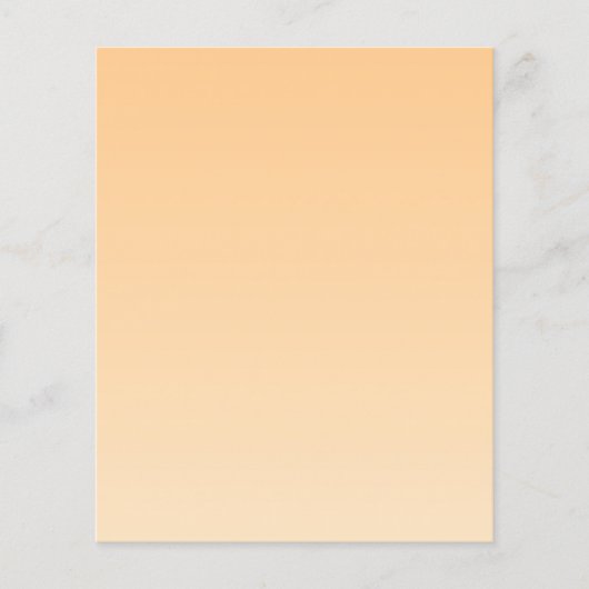 淡黄色とオレンジ色のグラデーション チラシ (正面)