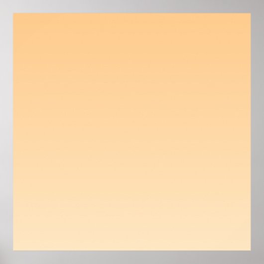 淡黄色とオレンジ色のグラデーション ポスター (正面)