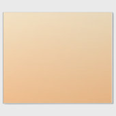 淡黄色とオレンジ色のグラデーション ラッピングペーパー (フラット)