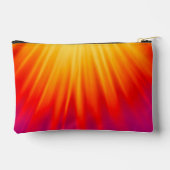 淡黄色と赤の光線 アクセサリーポーチ (裏面)