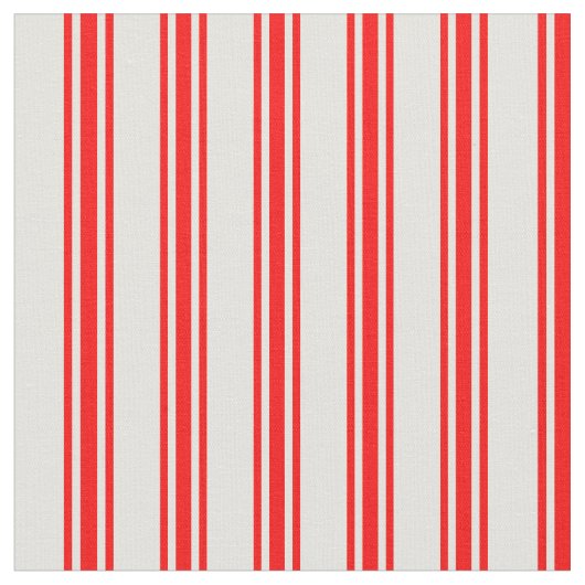 淡黄色と赤色の線 ファブリック (クローズアップ)