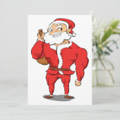 淡黄色のサンタのクリスマスの体育館 シーズンカード (スタンド正面)