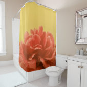 淡黄色のピーチの花 シャワーカーテン (インサイチュ)