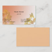 淡黄色の花色の淡黄色の花色 名刺 (正面/裏面)