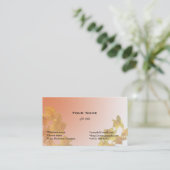 淡黄色の花色の淡黄色の花色 名刺 (スタンド正面)