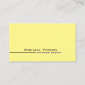 淡黄色カッコいい白、フォトプロフェッショナル 名刺 (正面)