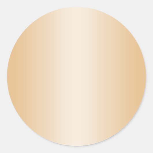 淡黄色グラデーション無地 ラウンドシール (正面)