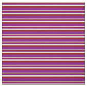 淡黄色、濃い赤と紫のストライプ ファブリック (見本)
