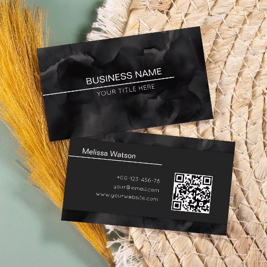 淡黒色男らし 名刺