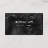 淡黒色男らし 名刺 (正面)