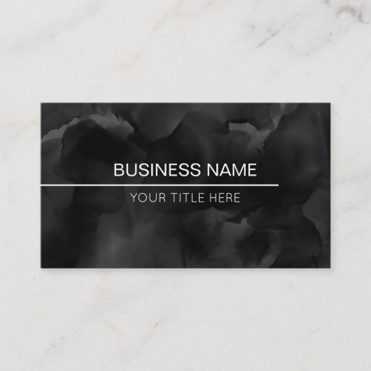 淡黒色男らし 名刺 (正面)