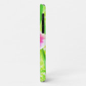 深いかわいらしピンクスターガーザーリリオンライムグリーン Case-Mate iPhoneケース (裏面/左)