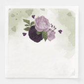 深いと淡い紫の花の緑 (正面)