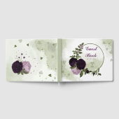 深いと淡い紫の花の緑 ゲストブック (全面)