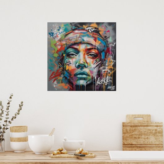 深いと興味をそそるグラフィティアートポスター ポスター (キッチン)