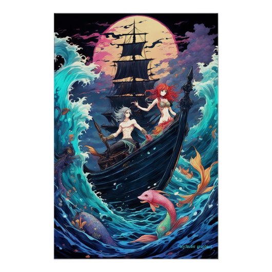 深いのウィスパー:水中オデッセイポスター ポスター (正面)