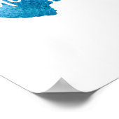 深いのハートのTXハーベイプリント ポスター (角)