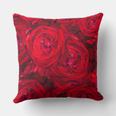 深いのバラ模様 クッション (裏面)