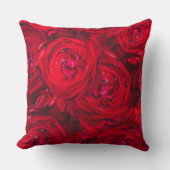 深いのバラ模様 クッション (正面)