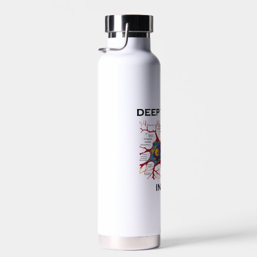 深いの中のシンカーのニューロンのシナプスギーク姿勢 ウォーターボトル (右面)