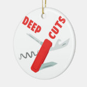 深いの切口 セラミックオーナメント (左)