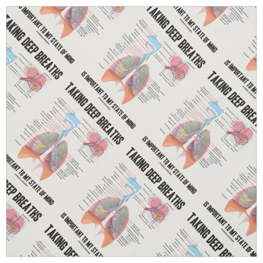 深いの呼吸は私の州心にとって重要だ ファブリック (見本)