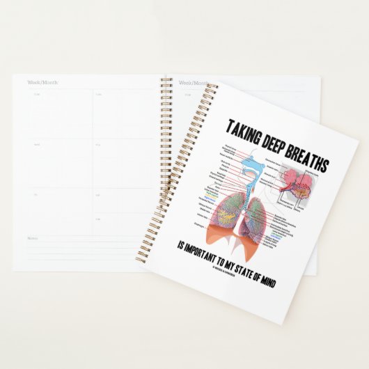 深いの呼吸は私の州心にとって重要だ プランナー手帳 (ディスプレー)