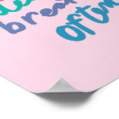 深いの呼吸を頻繁に取感動的る – 引用文ウンコ ポスター (角)