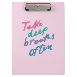 深いの呼吸を頻繁に取感動的る – Poを落ち着ける クリップボード