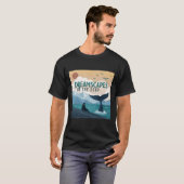 深いの夢の風景 – ユニーク Tシャツデザイン Tシャツ (正面フル)