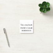 深いの息を吸う – カスタムCalm Reminder Notes ポストイット (オフィス)