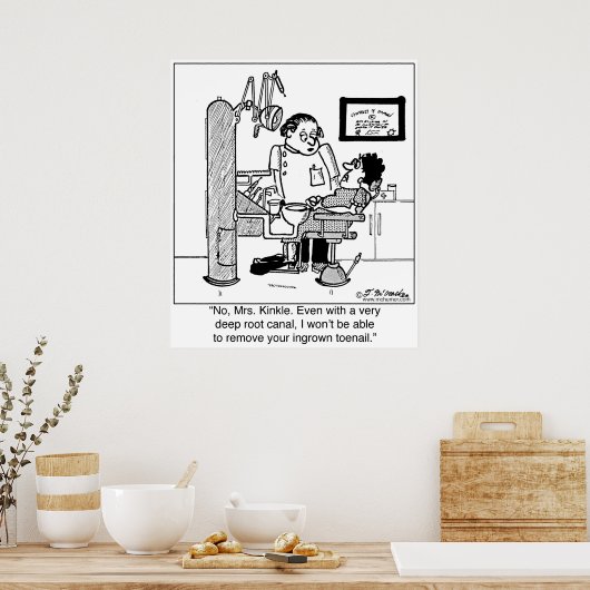深いの根管で足指の爪を取り除く? ポスター (キッチン)