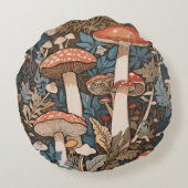 深いの森のキノコ ラウンドクッション (裏面)