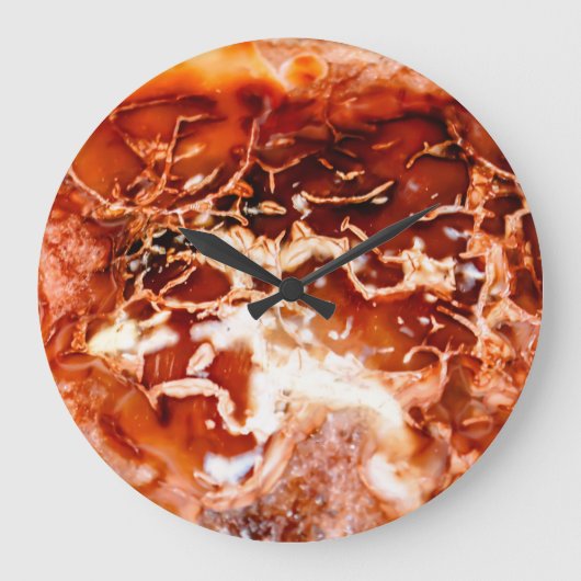 深いの秋を石にセット ラージ壁時計 (正面)