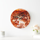 深いの秋を石にセット ラージ壁時計 (ホーム)