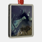 深いの緑の森 メタルオーナメント (右)