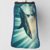 深いの青い海と日光の中でサメ ゴルフヘッドカバー (回転90)